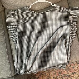 Black and white gingham top